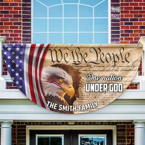Custom Family Name We The People America Pleated Fan Flag TH10 896439