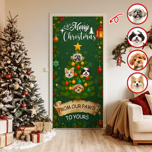 Custom Pet Photo Welcome Door Cover Christmas Gift For Dog And Cat Lovers CH07 899422