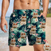Custom Cat Photo Tropical Vacation Aloha Beach Short HO82 902458