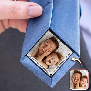 Custom Photo Father of The Bride, The Groom Tie Patch For Men HA75 897890