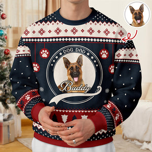 Custom Dog Mom/ Dog Dad Christmas Ugly Sweater For Dog Lover TH10 896221