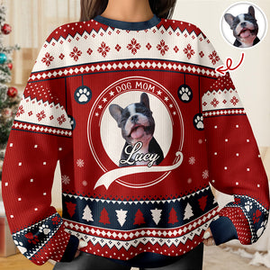 Custom Dog Mom/ Dog Dad Christmas Ugly Sweater For Dog Lover TH10 896221
