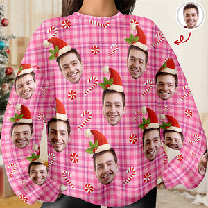Custom Face Christmas Silly Family, Friends, Co-Workers - Personalized Ugly Sweater HO82 900084