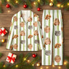 Custom Funny Face Striped Pajamas, Personalized Matching Family Sleepwear LM32 669821