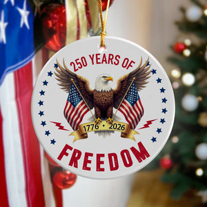 250 Years Of Freedom America Eagle Ceramic Ornament LM32 895213