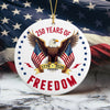 250 Years Of Freedom America Eagle Ceramic Ornament LM32 895213