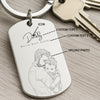 Custom Photo Sketch Metal Keychain - Father's Day Gift For Dad LM32 669125
