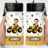 Custom Photo Car Lorry Vehicle Helmet Kid Water Bottle HO82 902968