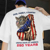 United State Of America 250 Years Back White Shirt TH10 898675