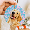 Custom Photo Christmas Ceramic Ornament, Gifts For Dog Cat Lovers, Dog Dad And Mom, Cat Owners TH10 170681