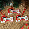Personalized Custom Name Dog Bone With Santa Hat Resin Ornament TH10 896737