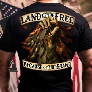 Land Of The Free Back Shirt For Dad N369 896061