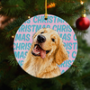 Custom Photo Christmas Ceramic Ornament, Gifts For Dog Cat Lovers, Dog Dad And Mom, Cat Owners TH10 170681