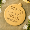 Personalized Wedding Cookie Stamp Bride & Groom Cookie Cutter, Bridal Shower Baking Gift CH07 180272