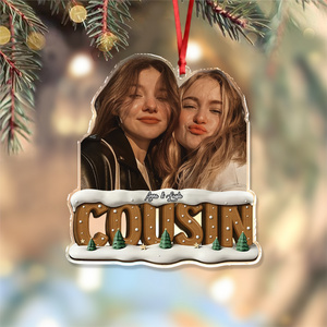 Custom Funny Photo Bestie Photo Christmas Tree Acrylic Ornament LM32 895953