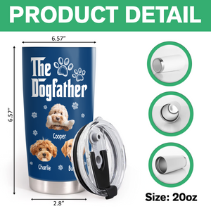 Cool Dog Father - Personalized Custom Fat Tumbler LM32 893699