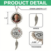 Custom Photo A Piece Of My Heart Lives In Heaven Memorial Car Hanging Ornament With Charm HA75 892832