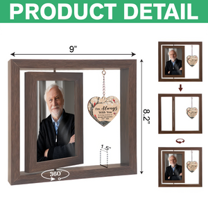 I'm Always With You Memorial Rotating Wooden Picture Frame TH10 894197