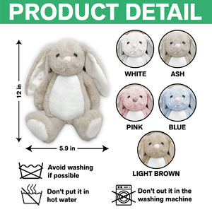 Custom Name Bunny Plush New Baby Gift, Baby Shower Gift From Family Members HA75 891980