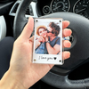 Custom Couple Photo Acrylic Car Visor Clip Romantic Drive Safe Gift Personalized Gift for Him Anniversary CH07 895448