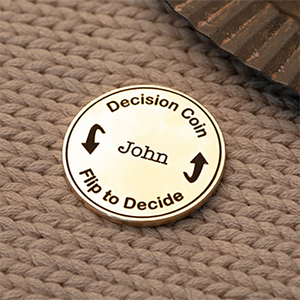Decision Coin Custom Engraved Brass Coin Couples Gifts for Him or Her Anniversary Gift Birthday Gift Christmas Gift CH07 895600