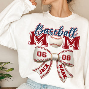 Custom Name Baseball Mom Coquette Bright Shirt CH07 895312