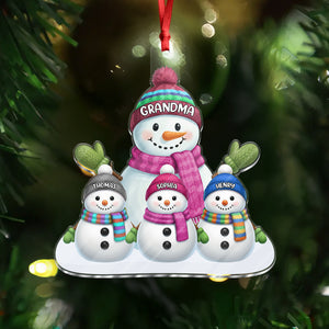 Custom Name Snowman Family Acrylic Ornament CH07 899778