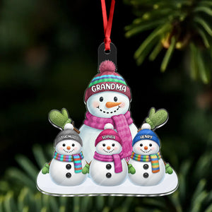 Custom Name Snowman Family Acrylic Ornament CH07 899778