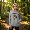 Pet Carrier Hoodie, Oversized Women'S Sweatshirt with Pet Pocket, Hooded Pullover, Synthetic Fiber