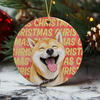 Custom Photo Christmas Ceramic Ornament, Gifts For Dog Cat Lovers, Dog Dad And Mom, Cat Owners TH10 170681