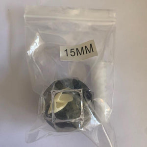 GeckoCustom 1 Pair Vampire Teeth Fangs Dentures Props Halloween Costume Props False Teeth Solid Glue Denture Adhesive Halloween Party Decor 1.5cm with glue 2