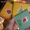 GeckoCustom 12pcs Merry Christmas Mini Greeting Cards Kids New year Gift Cards Natal Navidad 2024 Xmas Christmas Party Decorations Postcard
