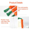 GeckoCustom 1pc Pet Dog Toys Cartoon Animal Dog Chew Toys Durable Braided Bite Resistant Puppy Molar Cleaning Teeth Cotton Rope Toy