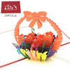 GeckoCustom 1pcs 3D Pop Up Greeting Cards With Envelope Laser Cut Post Card For Birthday Christmas Valentine' Day Party Wedding Decoration GD0011
