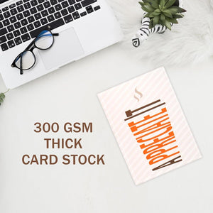 GeckoCustom 30 Teacher Appreciation Cards Bulk with Envelopes - Teacher Thank You Cards 300GSM Blank Greeting Cards for Teachers, Employees, Nurse, Volunteers and Doctor