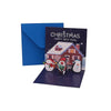GeckoCustom 3D Pop Up Cartoon Christmas Card Merry Christmas Greeting Card Handwritten Blessing Invitation Cards Thanksgiving New Year Gifts 10-1PCS