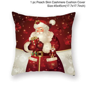 GeckoCustom 45cm Christmas Cushion Cover Navidad Merry Christmas Decorations For Home 2023 Xmas Noel Cristmas Ornaments New Year Gifts 2024 114-109