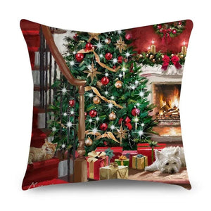 GeckoCustom 45cm Christmas Cushion Cover Navidad Merry Christmas Decorations For Home 2023 Xmas Noel Cristmas Ornaments New Year Gifts 2024 125