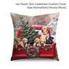 GeckoCustom 45cm Christmas Cushion Cover Navidad Merry Christmas Decorations For Home 2023 Xmas Noel Cristmas Ornaments New Year Gifts 2024 114-83