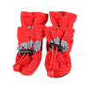 GeckoCustom 4pcs/set Waterproof Pet Dog Shoes Chihuahua Anti-slip Rain Boots Footwear For Small Cats Dogs Puppy Dog Pet Booties Red / XS / China