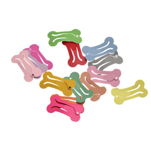 GeckoCustom 5Pcs/set Cute Colorful Dog Hairpin