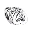 GeckoCustom 925 Sterling Silver Openwork Paw Print Infinity Charm Bead Fit Original Pandora Bracelet Necklace Jewelry Gift For Women SS471