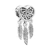 GeckoCustom 925 Sterling Silver Openwork Paw Print Infinity Charm Bead Fit Original Pandora Bracelet Necklace Jewelry Gift For Women SS100