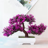 GeckoCustom Artificial Plants Bonsai Small Tree Pot Fake Plant Flowers Potted Ornaments For Home Room Table Decoration Hotel Garden Decor rose red