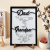 GeckoCustom Best Dad Best Grandpa Father's Day Wooden Plaque With Stand Personalized Gift K228 890733