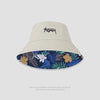 GeckoCustom Big Head Size Fisherman Hat Male Reversible Hawaii Korean Spring Hats for Men Casual Panama Hat Bob Hip hop Bucket Men Caps Beige 1 / S(52-54CM)