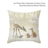 GeckoCustom Christmas Cushion Cover 45*45 Pillowcase Sofa Cushion Pillow Cases Cotton Pillow Covers Home Decoration 2023 Xmas Decor for Home 42