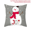 GeckoCustom Christmas Cushion Cover 45*45 Pillowcase Sofa Cushion Pillow Cases Cotton Pillow Covers Home Decoration 2023 Xmas Decor for Home