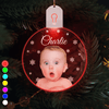 GeckoCustom Christmas Photo - Personalized Babys Photo First Led Acrylic Ornament HO82 893266 3 inches
