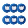 GeckoCustom Cleaning Tool Magic Laundry Ball Kit Hair Remover Pet Clothes Removes Hairs Cat and Dogs Home Household Product Dog Accessories A Blue 6 PCS